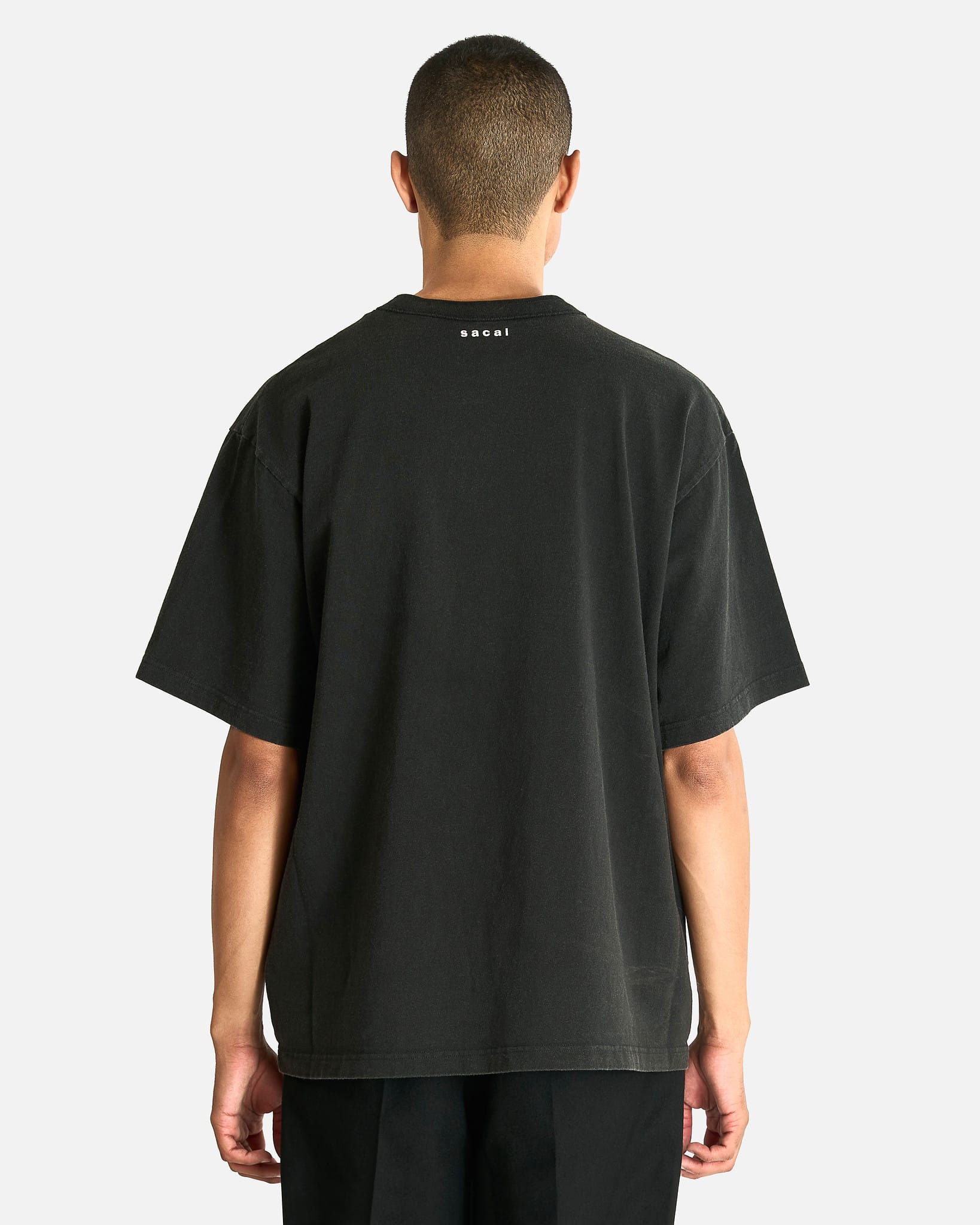 Cotton Jersey T-Shirt in Black – SVRN
