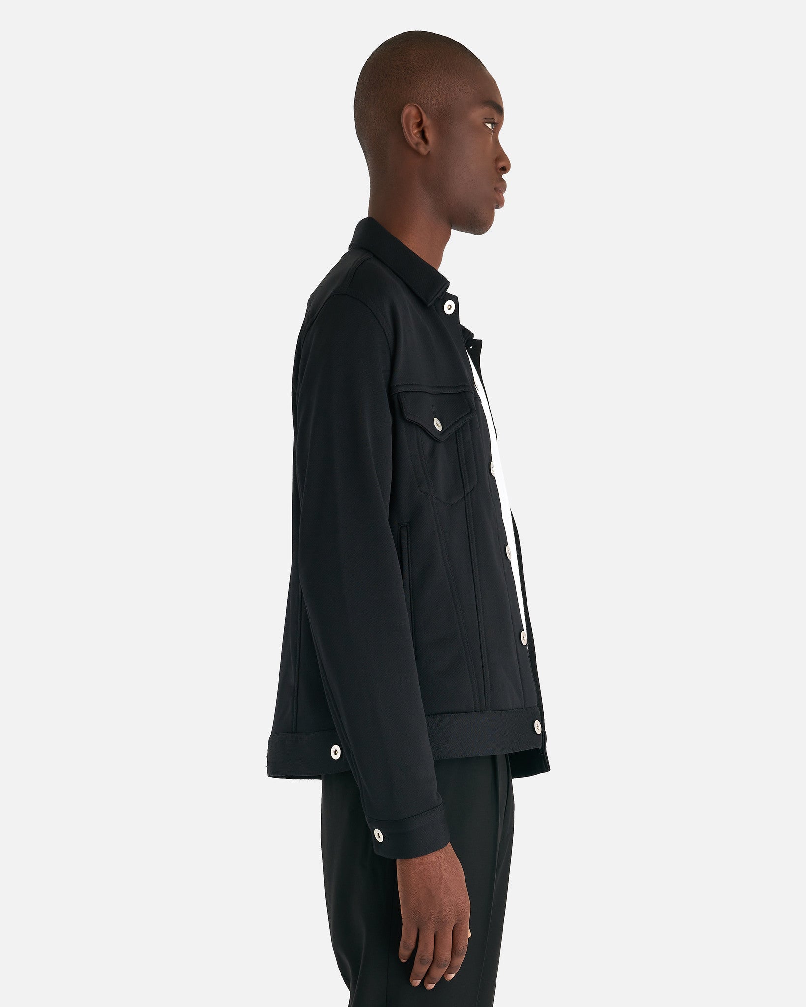 Comme des Garcons Homme Deux Men's Jackets Cotton Trucker Jacket in Black