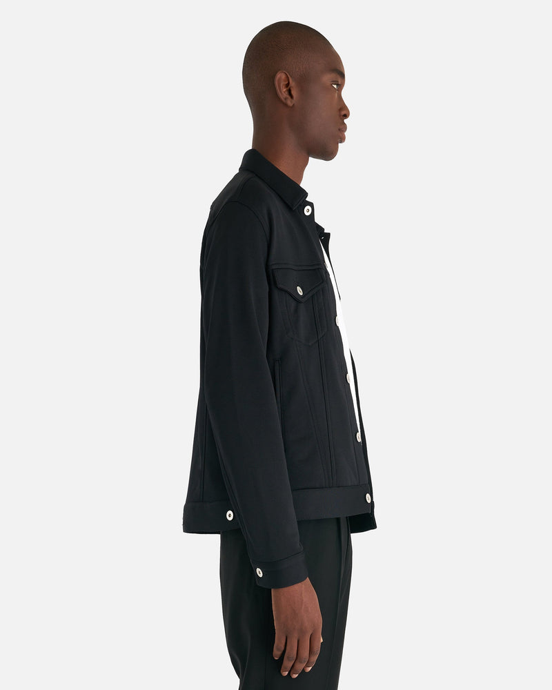 Comme des Garcons Homme Deux Men's Jackets Cotton Trucker Jacket in Black