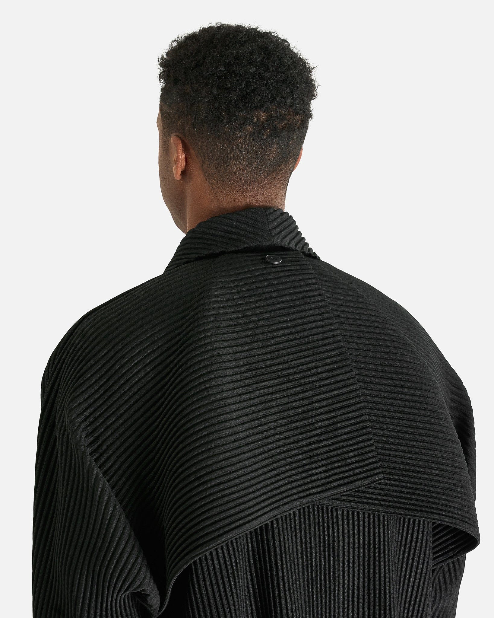 Homme Plissé Issey Miyake Men's Jackets Cover and Fold Blouson in Black