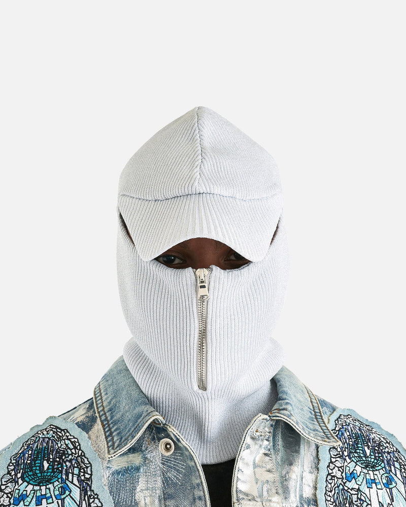 Who Decides War Men's Hats O/S Coveted Zip Cap in Silver