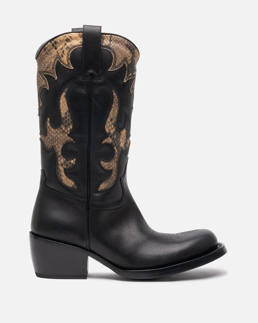 Dries Van Noten Men's Boots Cowboy Boot in Black