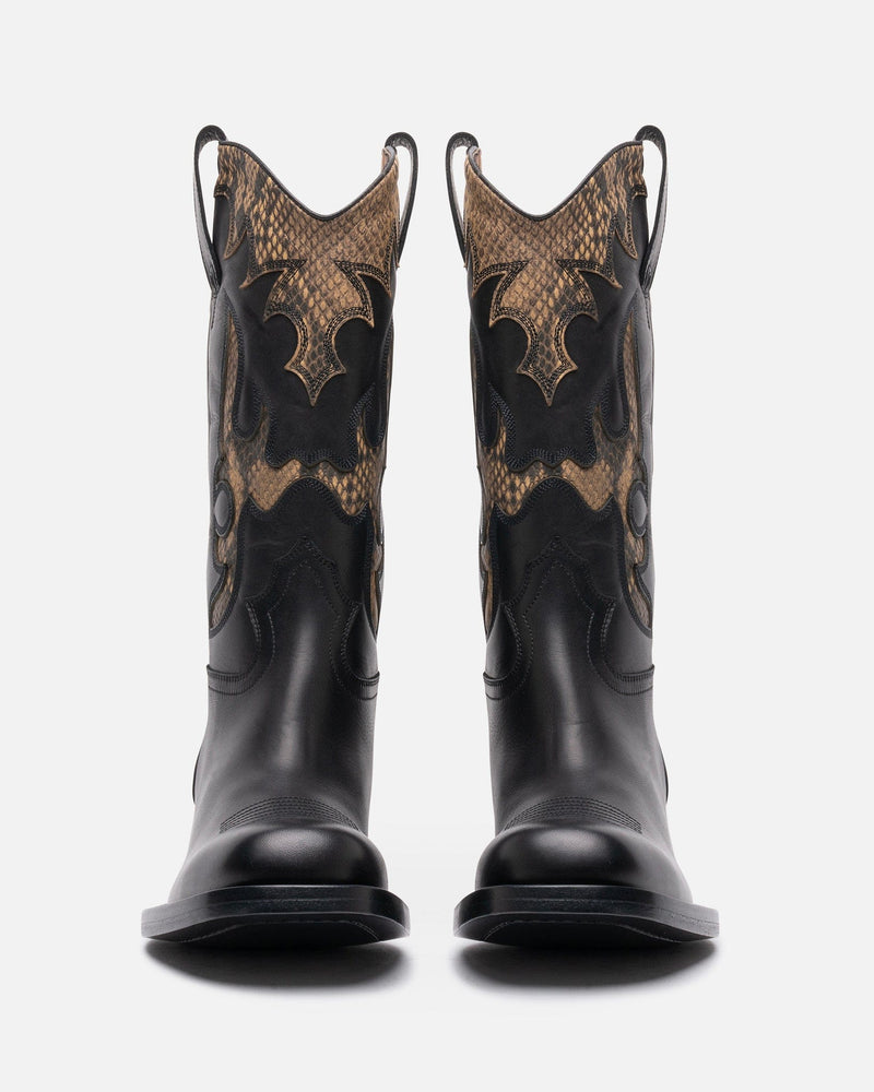 Dries Van Noten Men's Boots Cowboy Boot in Black