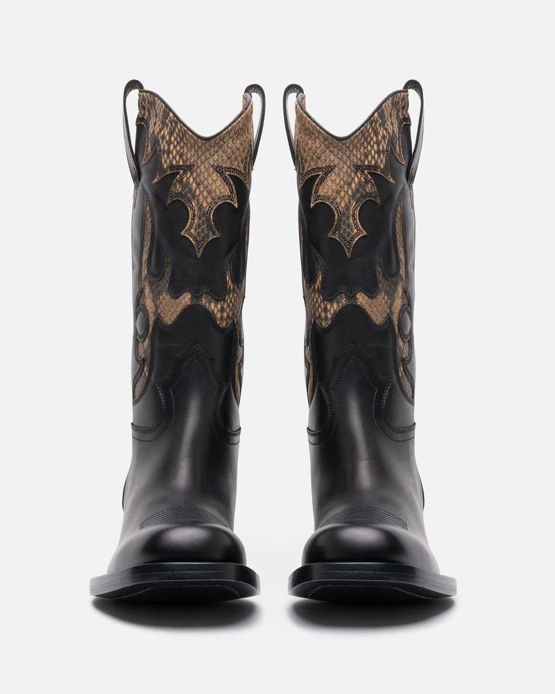 Dries Van Noten Men's Boots Cowboy Boot in Black