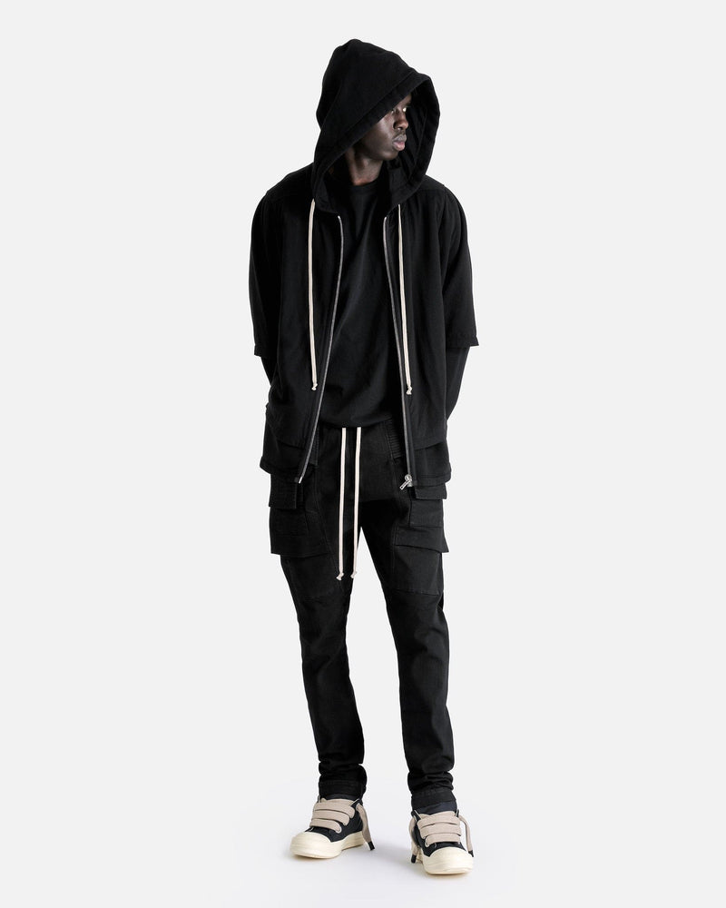 Rick Owens DRKSHDW Men's Pants Creatch Cargo Drawstring in Black