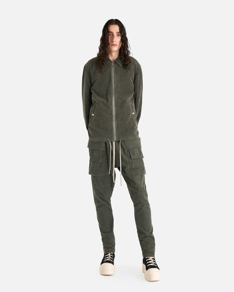 Rick Owens DRKSHDW Men's Pants Creatch Cargo Drawstring in Hustler Blue