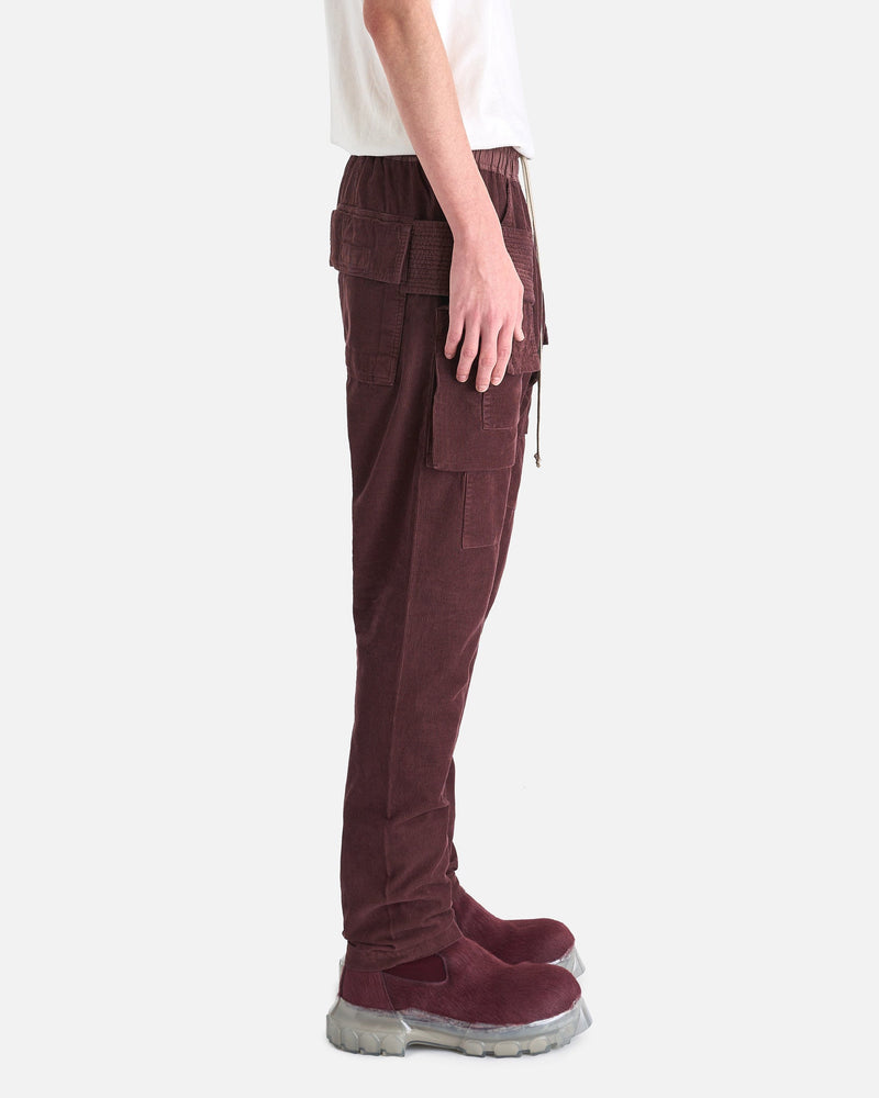 Rick Owens DRKSHDW Men's Pants Creatch Cargo Drawstring in Mauve