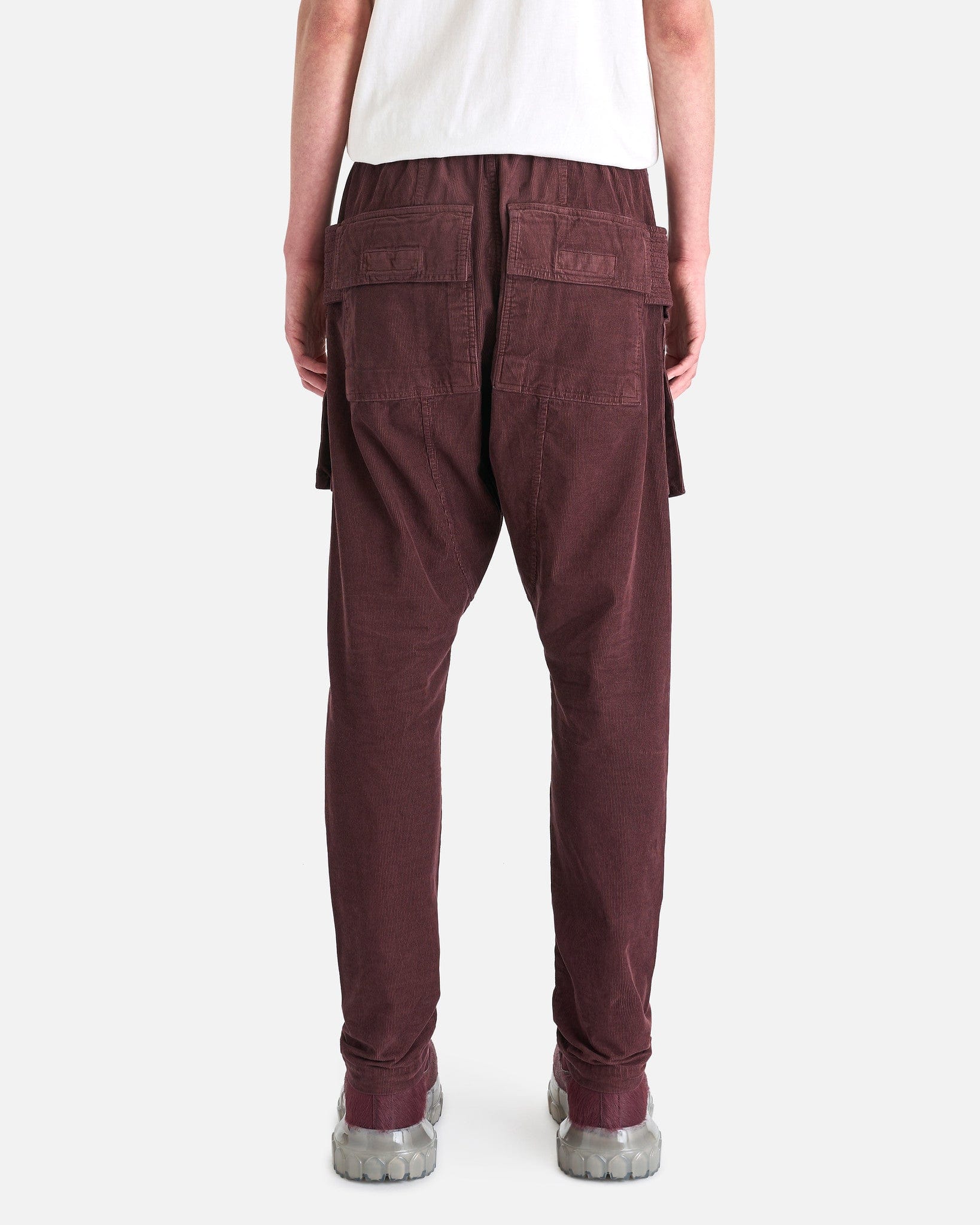 Rick Owens DRKSHDW Men's Pants Creatch Cargo Drawstring in Mauve