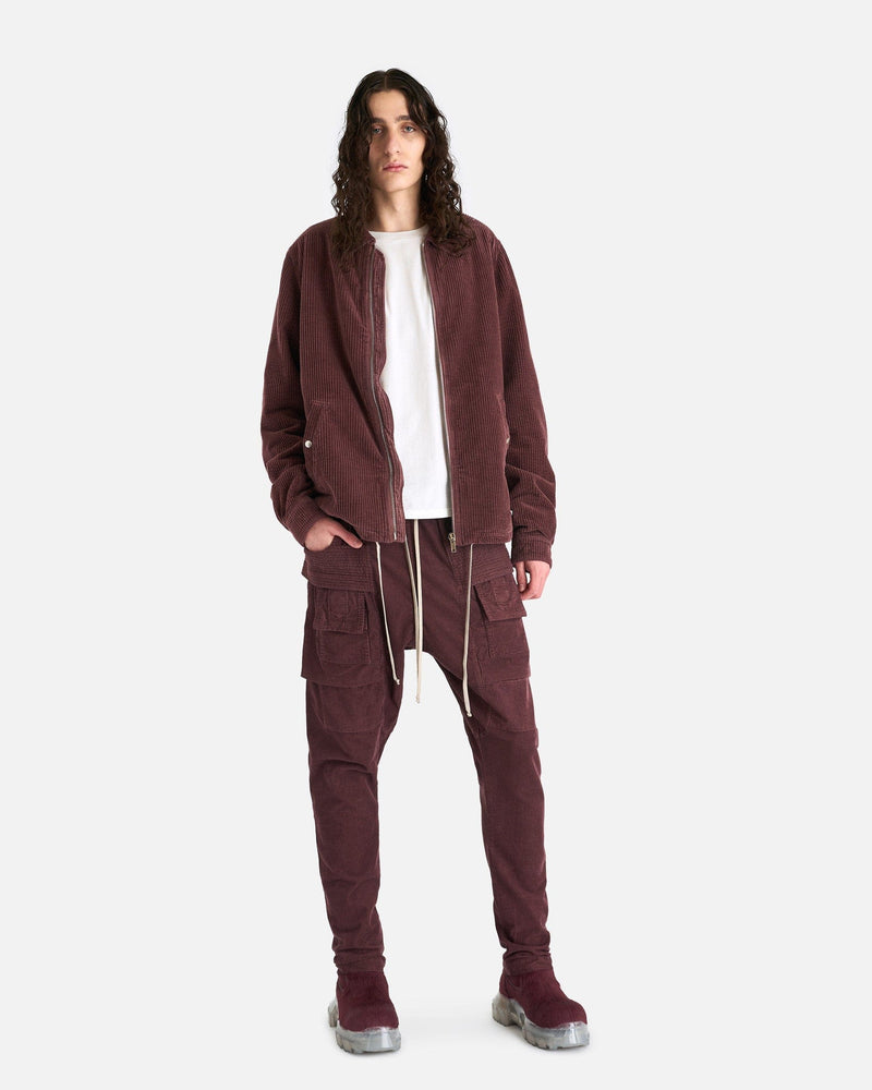 Rick Owens DRKSHDW Men's Pants Creatch Cargo Drawstring in Mauve