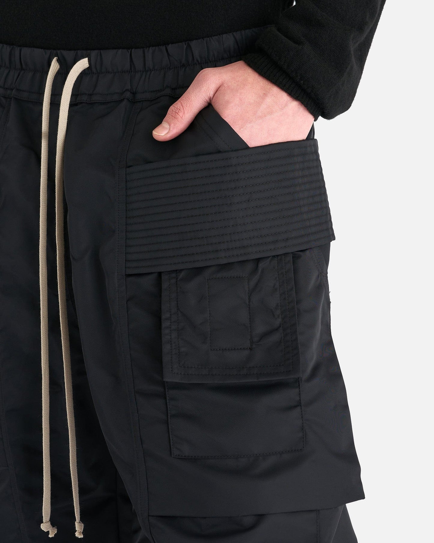 Rick Owens DRKSHDW Men's Pants Creatch Cargo Pants in Black