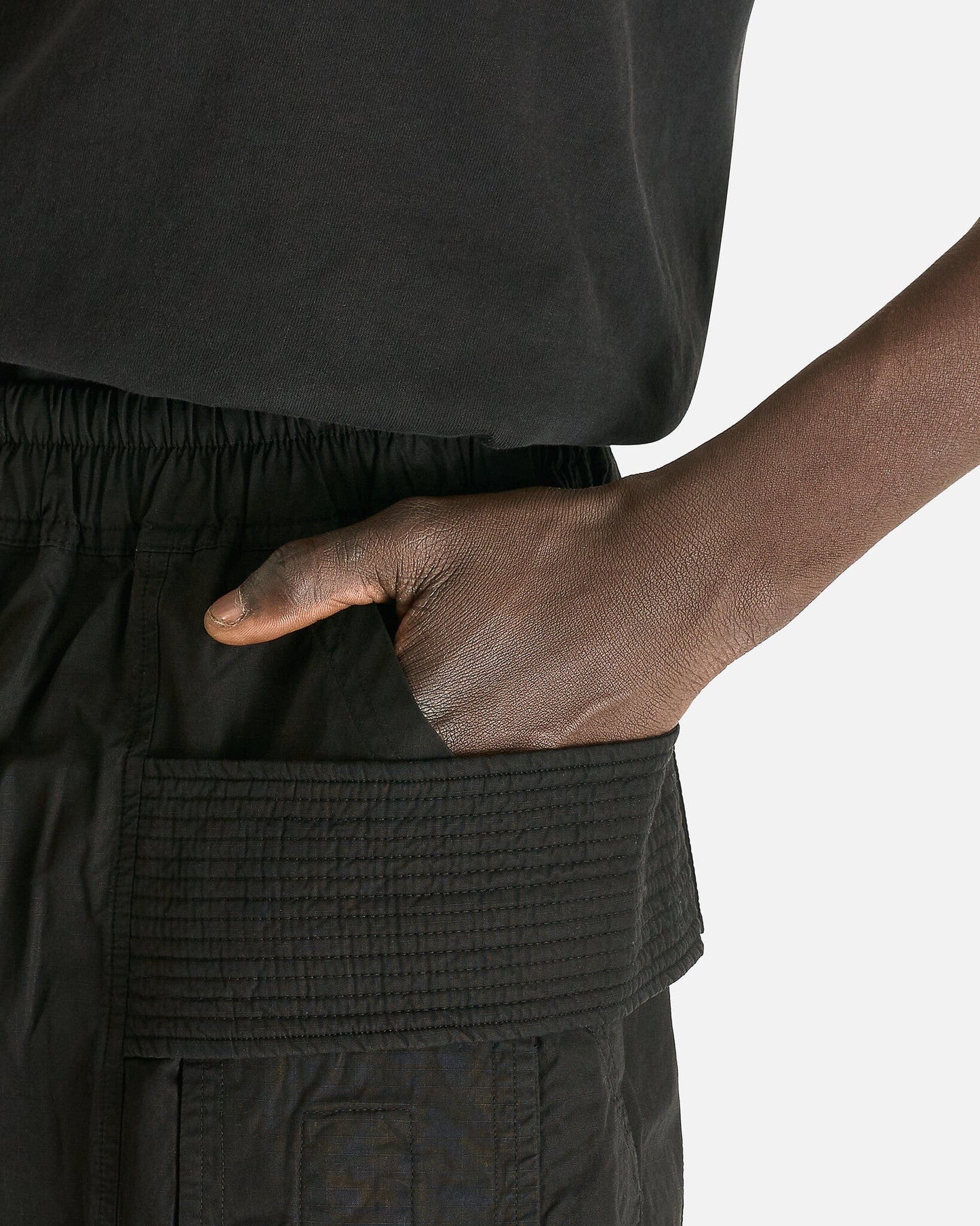 Rick Owens DRKSHDW Men's Pants Creatch Cargo Pods in Black
