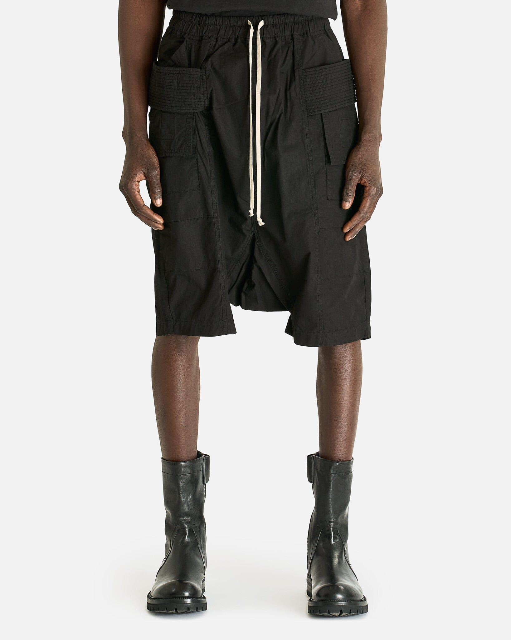 Rick Owens DRKSHDW Men's Pants Creatch Cargo Pods in Black