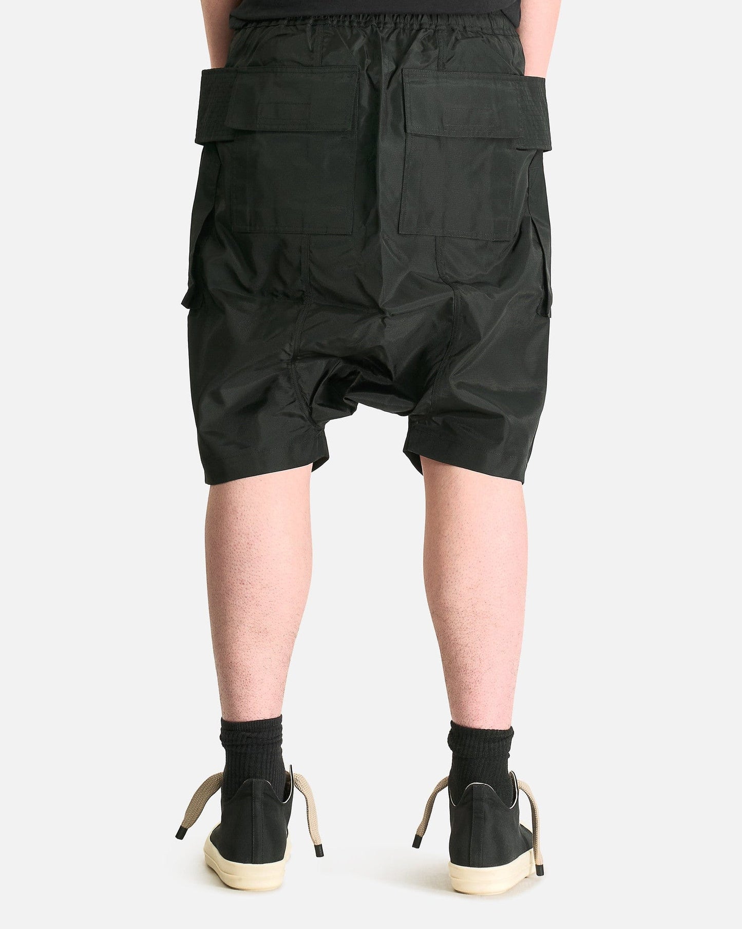 Rick Owens DRKSHDW Men's Shorts Creatch Cargo Pods in Black