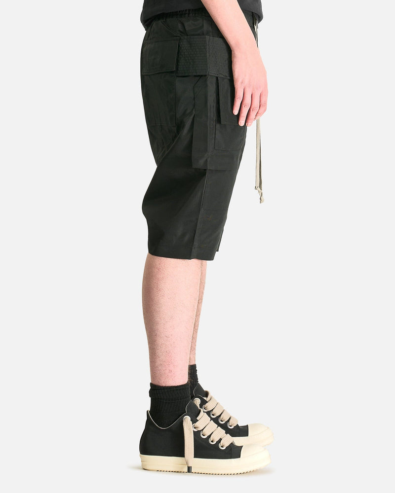 Rick Owens DRKSHDW Men's Shorts Creatch Cargo Pods in Black