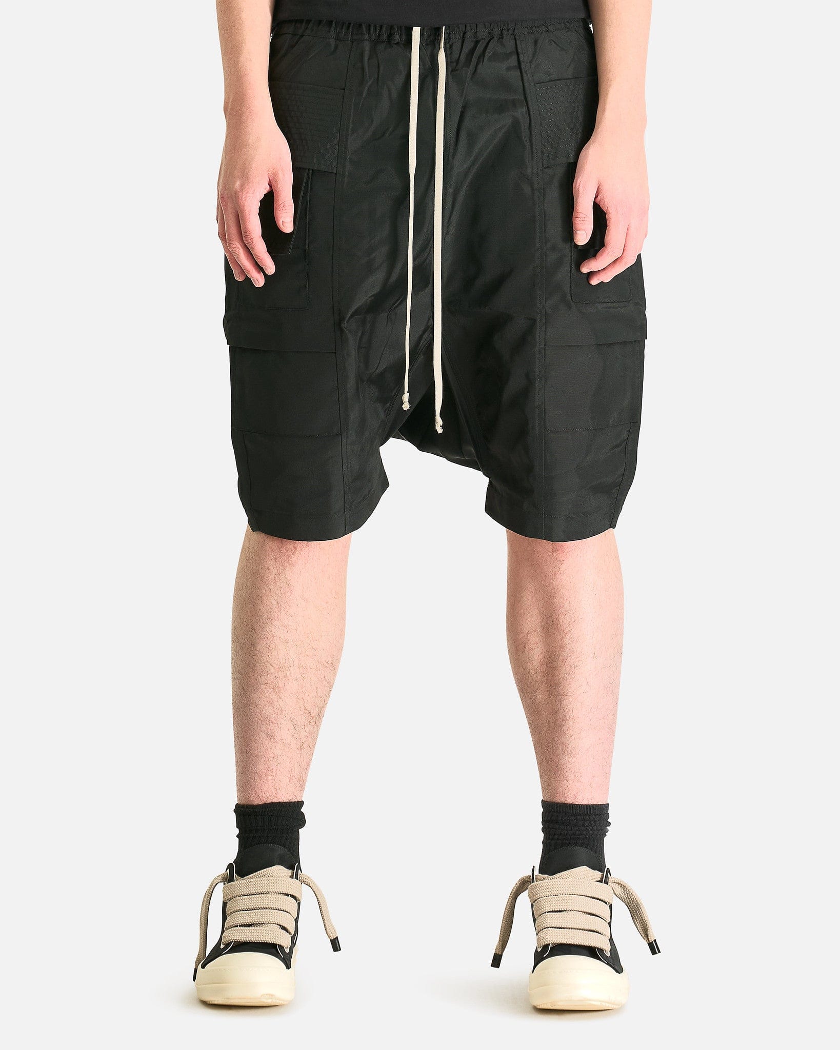 Rick Owens DRKSHDW Men's Shorts Creatch Cargo Pods in Black
