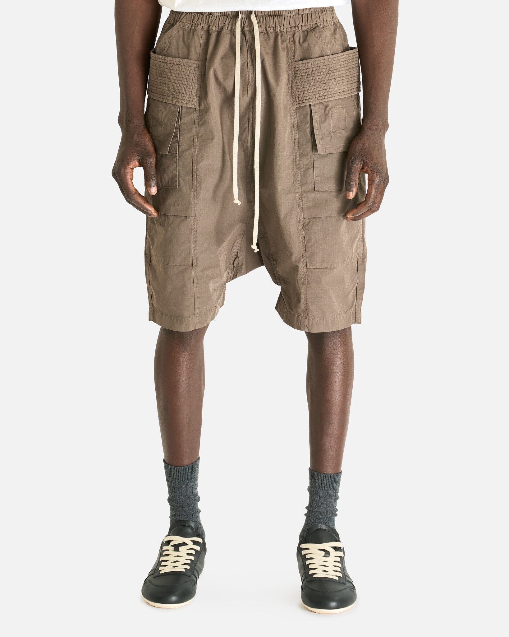 Rick Owens DRKSHDW Men's Pants Creatch Cargo Pods in Dust
