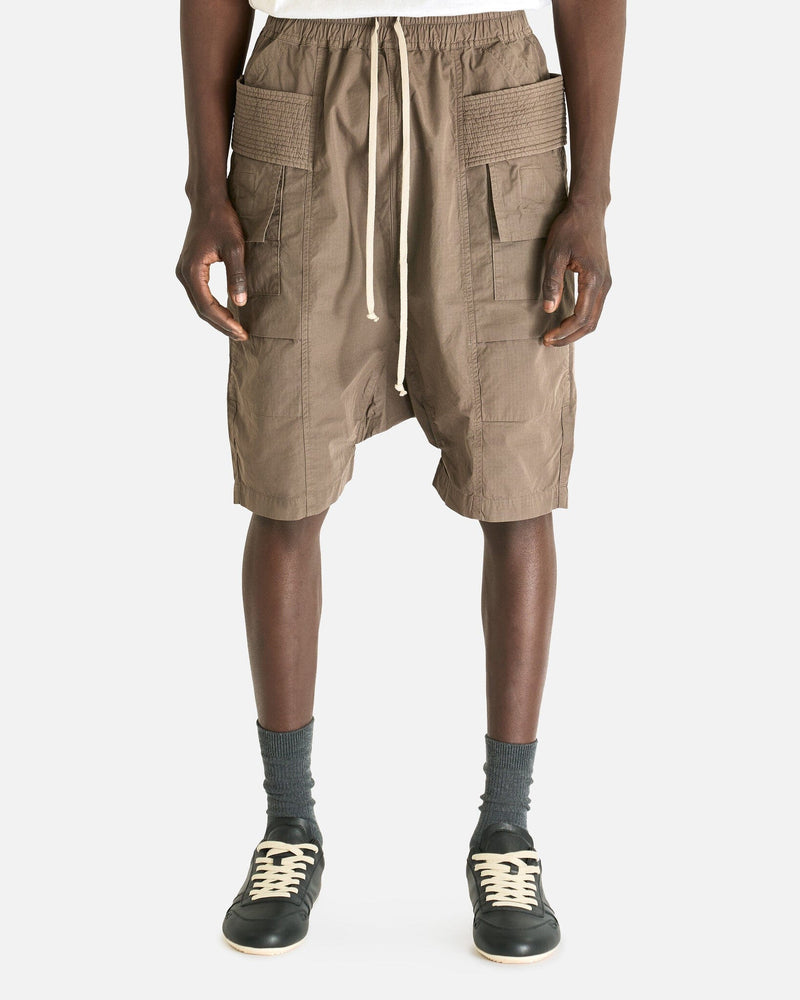 Rick Owens DRKSHDW Men's Pants Creatch Cargo Pods in Dust