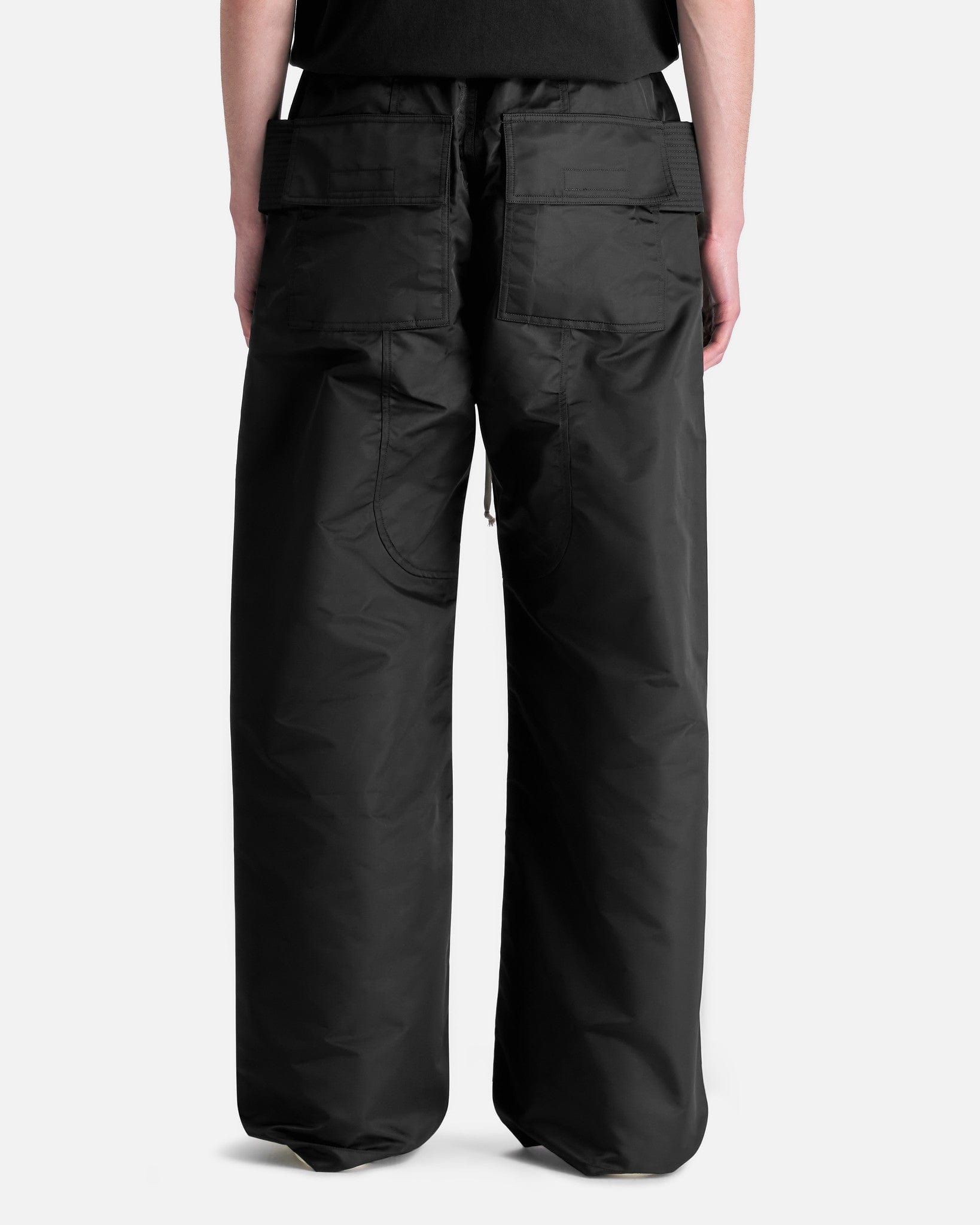 Rick Owens DRKSHDW Men's Pants Creatch Cargo Wide Drawstring in Black