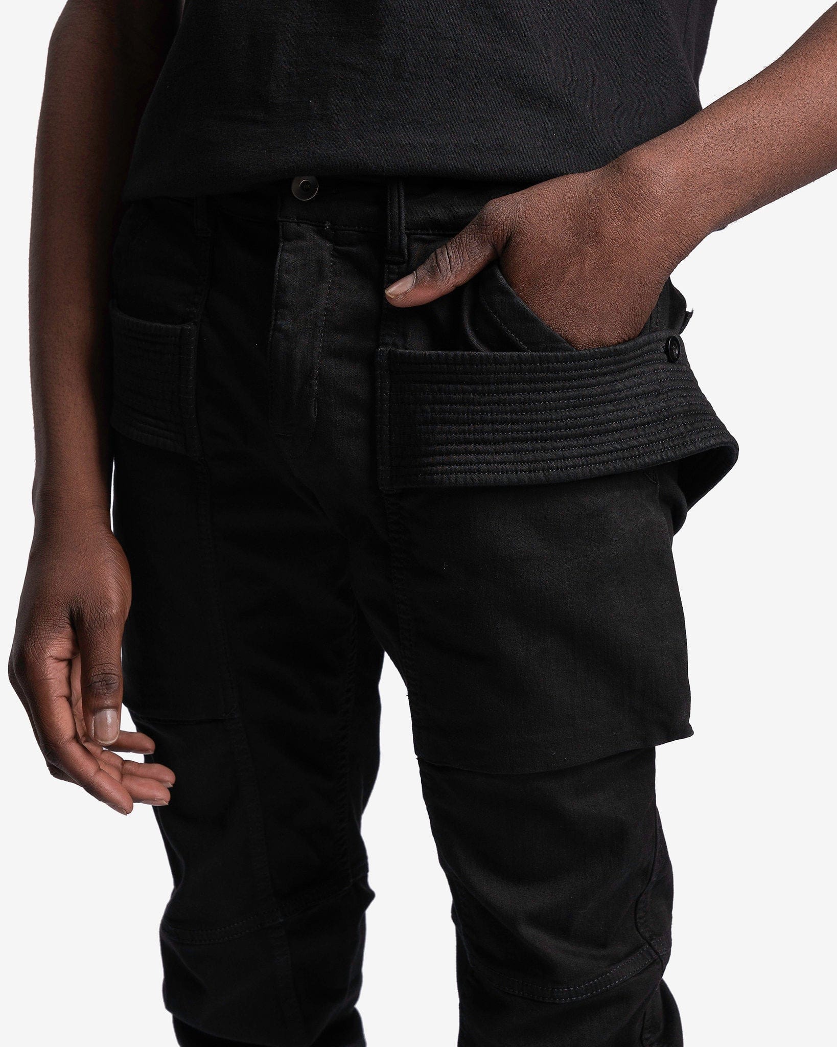Rick Owens DRKSHDW Men's Pants Creatch Pants in Black
