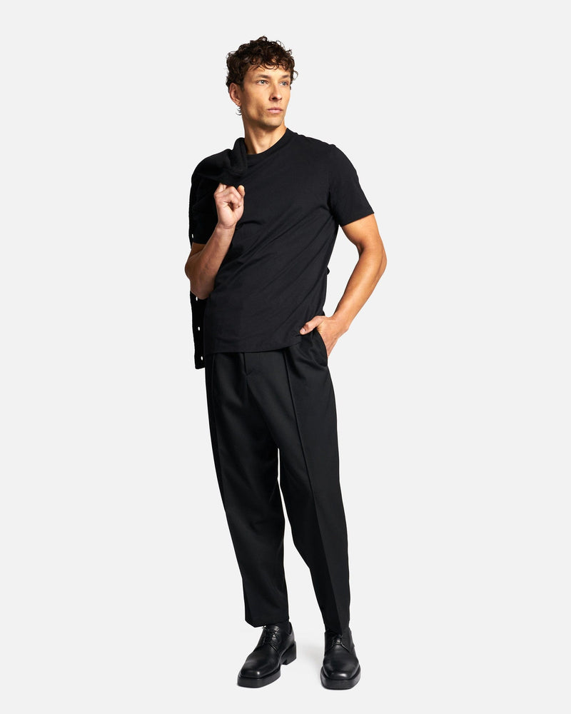 Jil Sander Men's T-Shirts Crewneck T-Shirt in Black