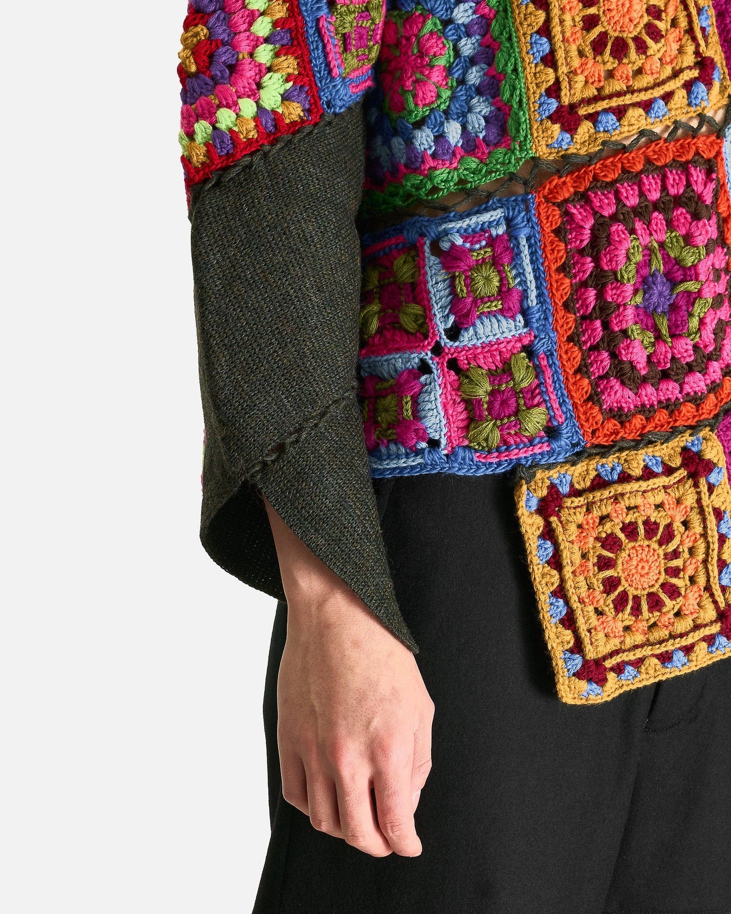 Comme des Garcons HOMME PLUS Men Sweaters Crochet Sweater in Multi