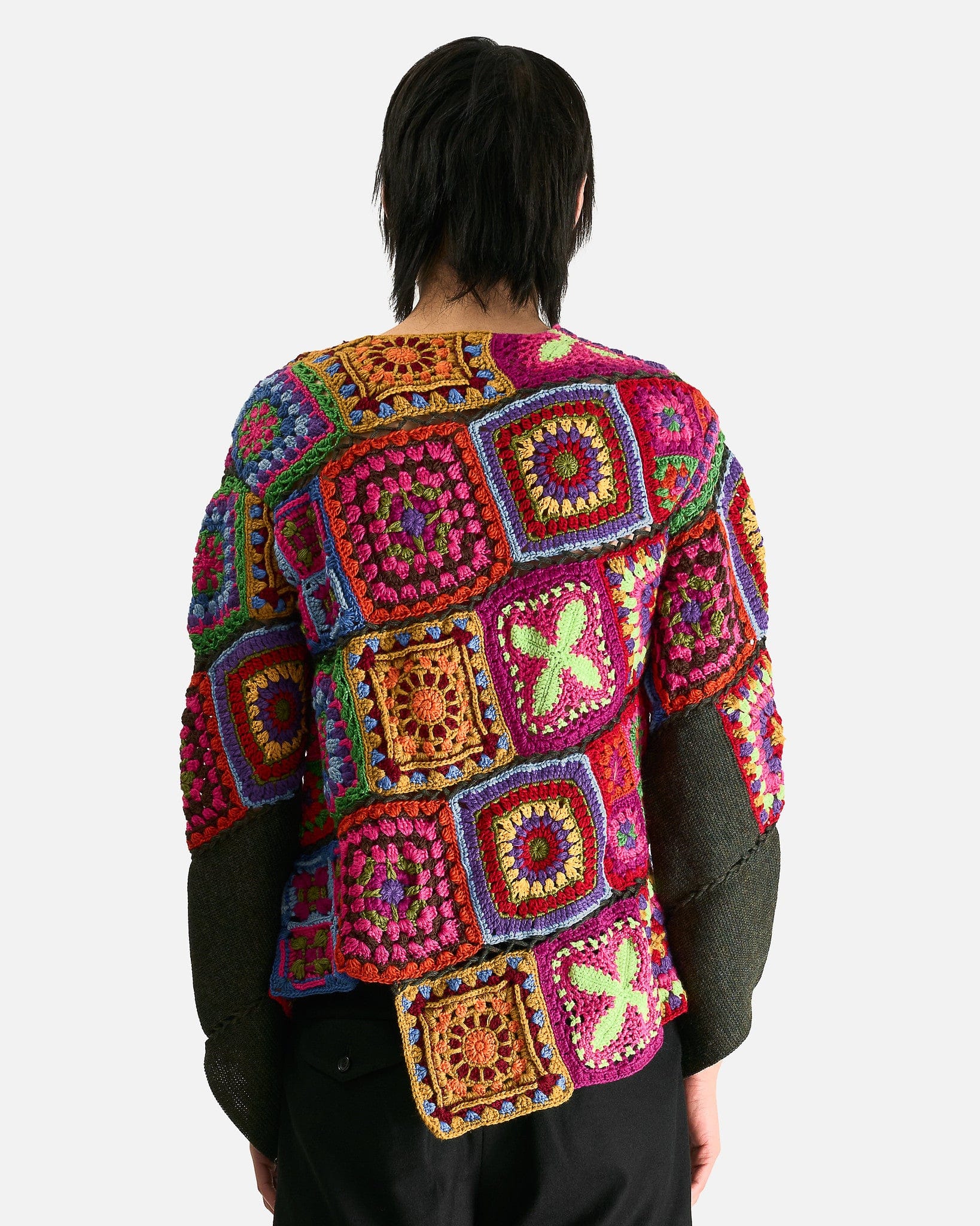 Comme des Garcons HOMME PLUS Men Sweaters Crochet Sweater in Multi