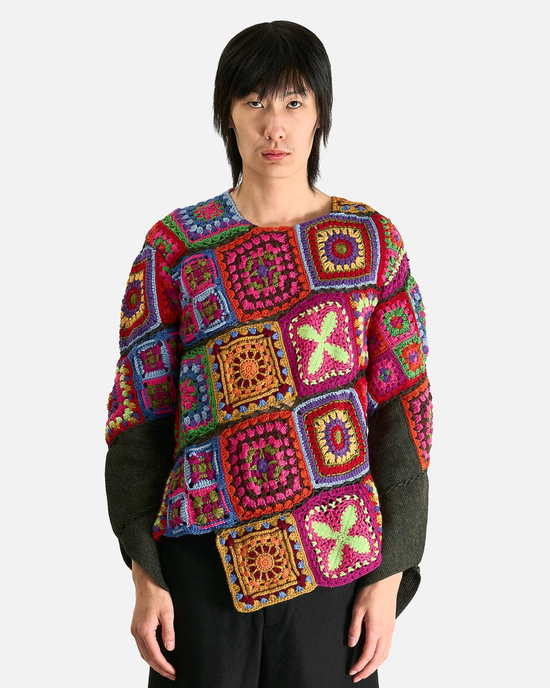 COMME DES GARCONS HOMME PLUS 98AW ニット Crochet Sweater in Multi – SVRN