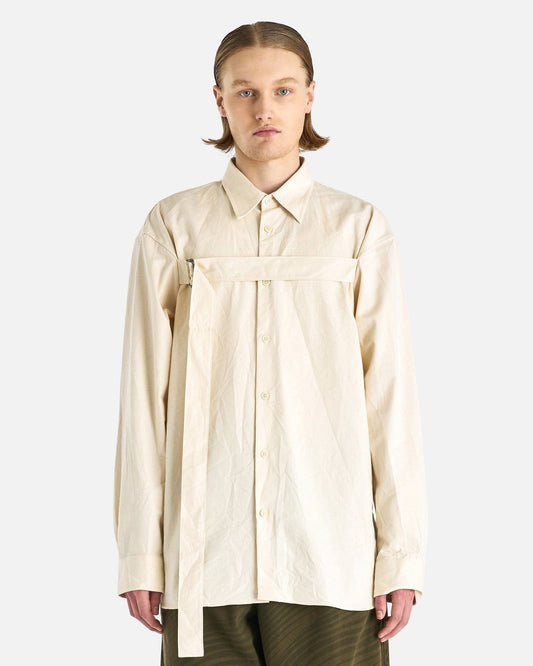 Dries Van Noten Men's Shirts Croom Bis Shirt in Ecru