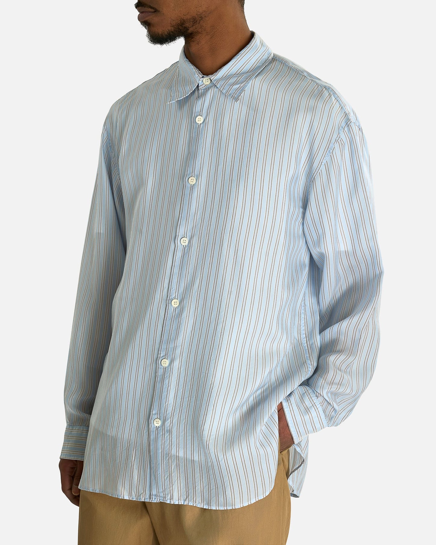 Dries Van Noten Men's Shirts Croom Shirt in Light Blue