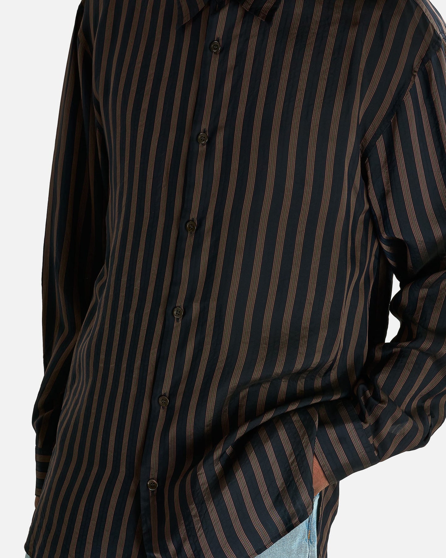 Dries Van Noten Men's Shirts Croom Shirt in Navy