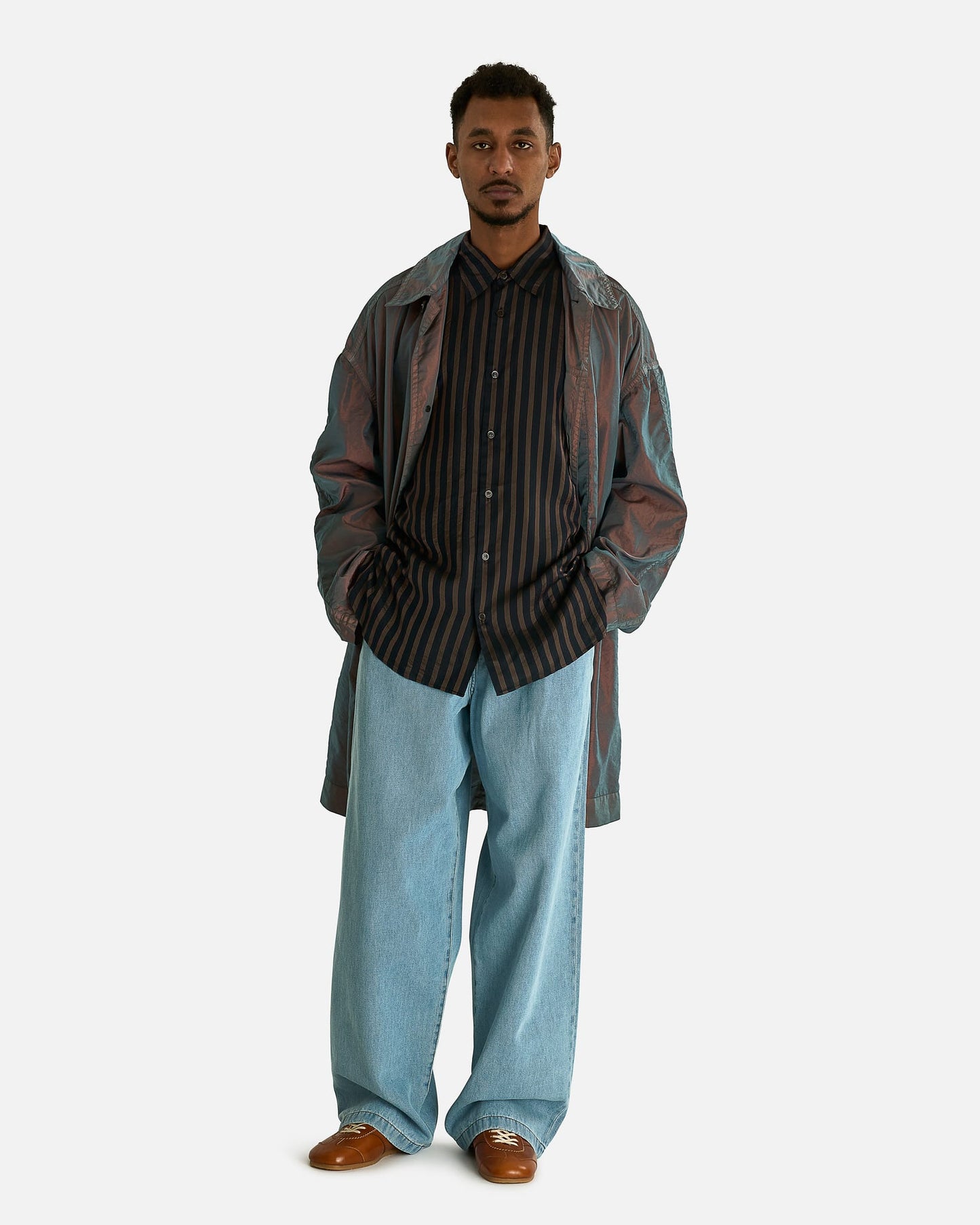 Dries Van Noten Men's Shirts Croom Shirt in Navy