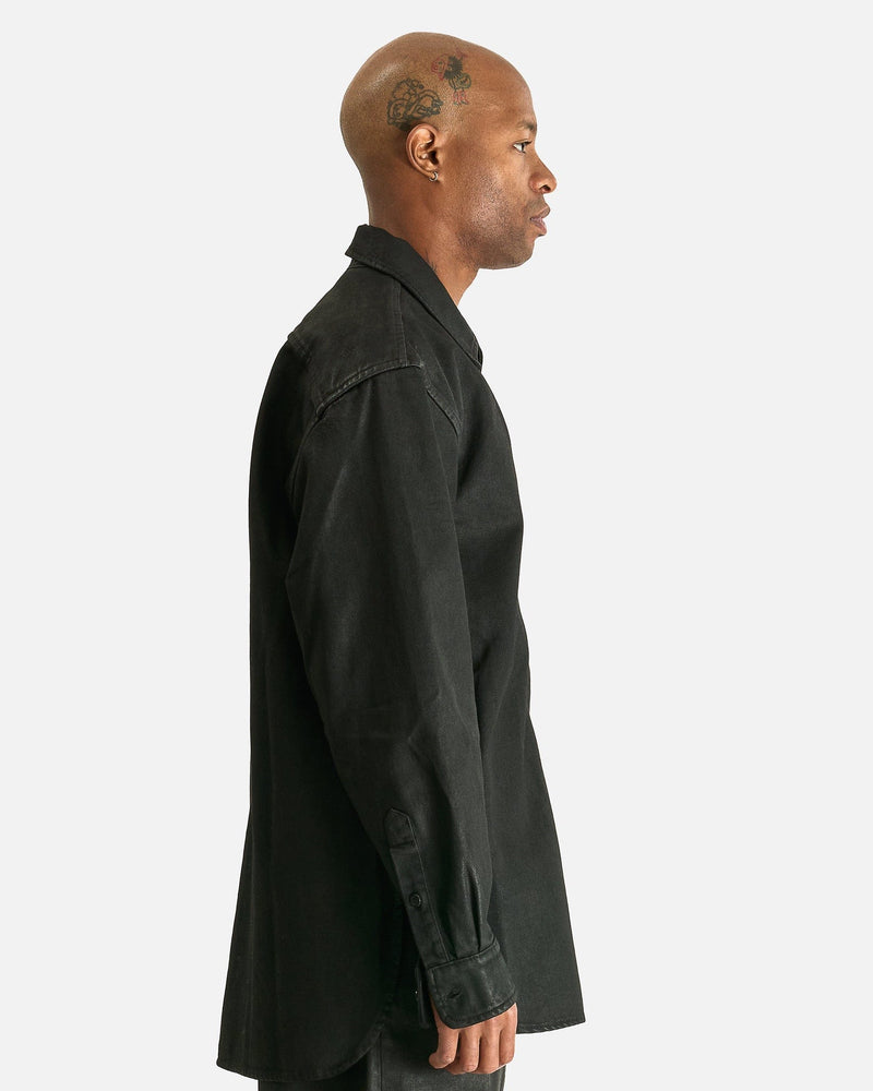 Dries Van Noten Men's Shirts Croomson Denim Shirt in Black