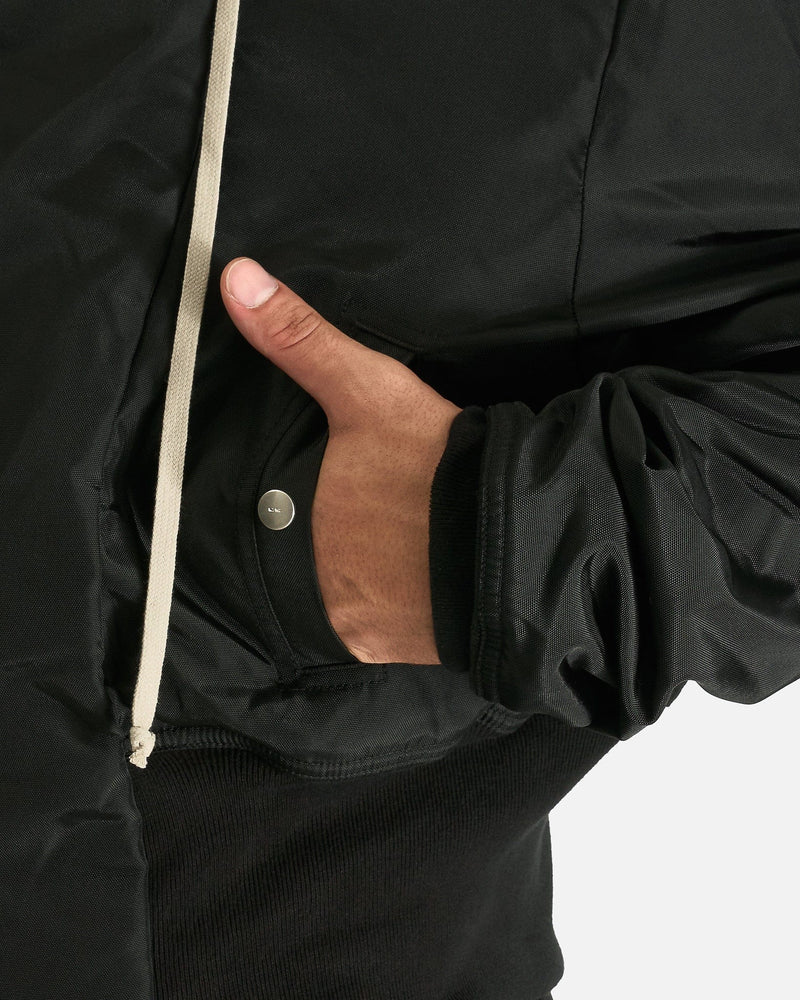 Rick Owens DRKSHDW Men's Coat Cropped Alice Parka in Black