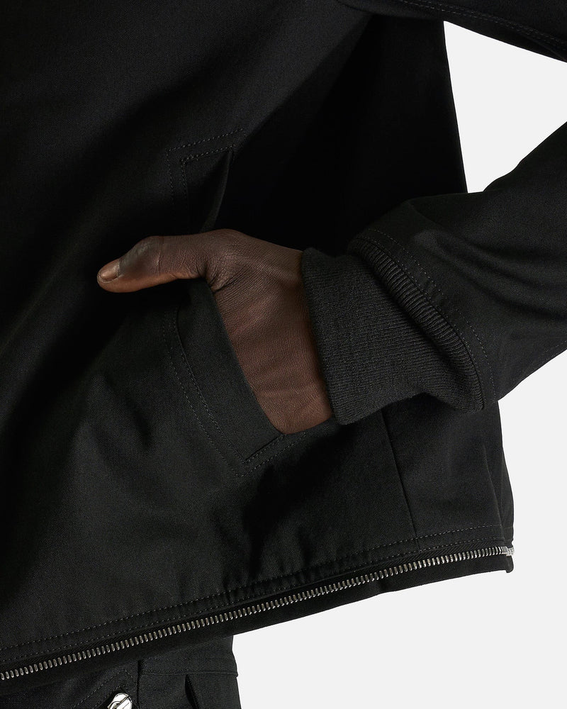 Rick Owens Men's Jackets Cropped Headon Parka in Black