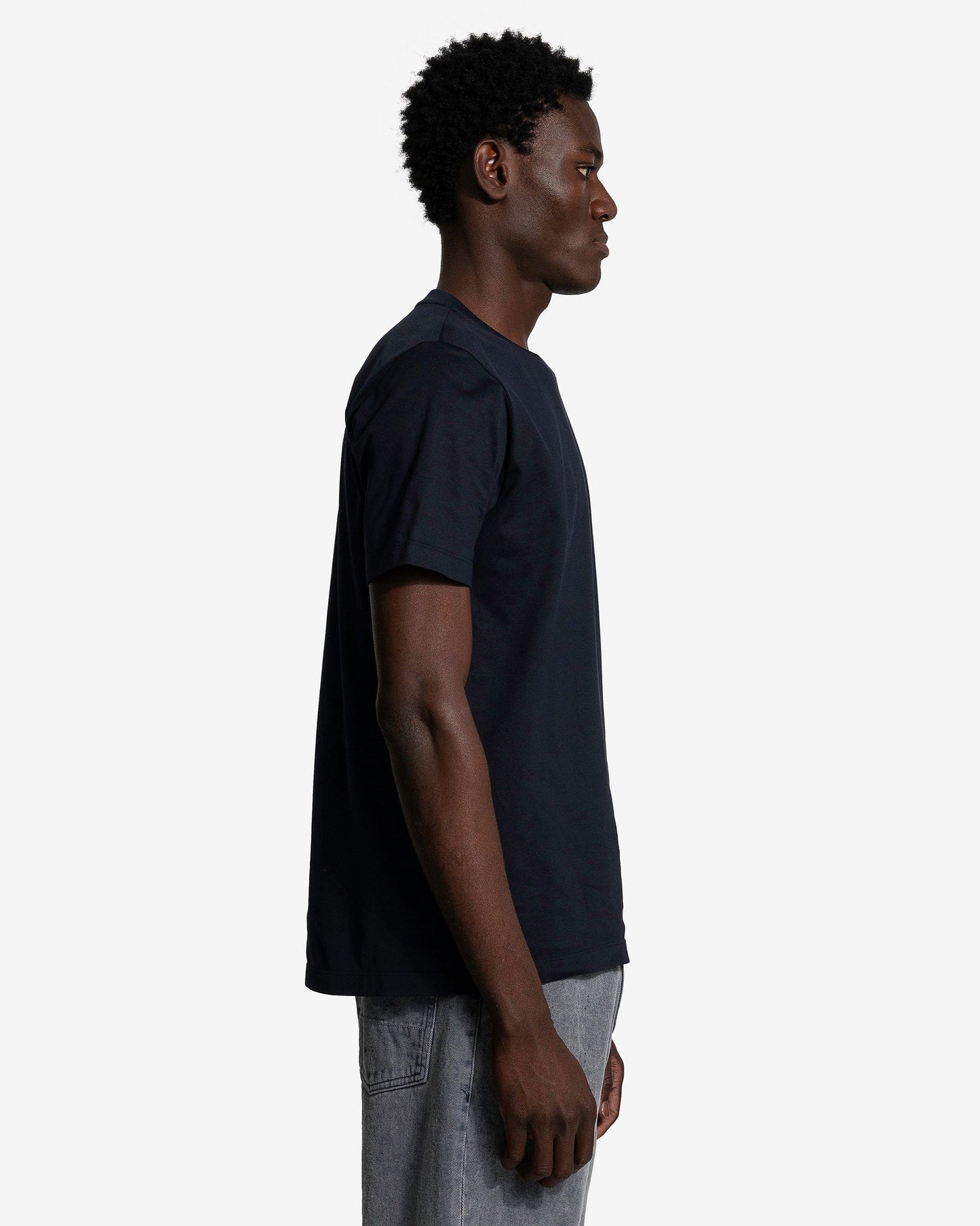 Marni Men's T-Shirt Crossword Heart T-Shirt in Blue/Black