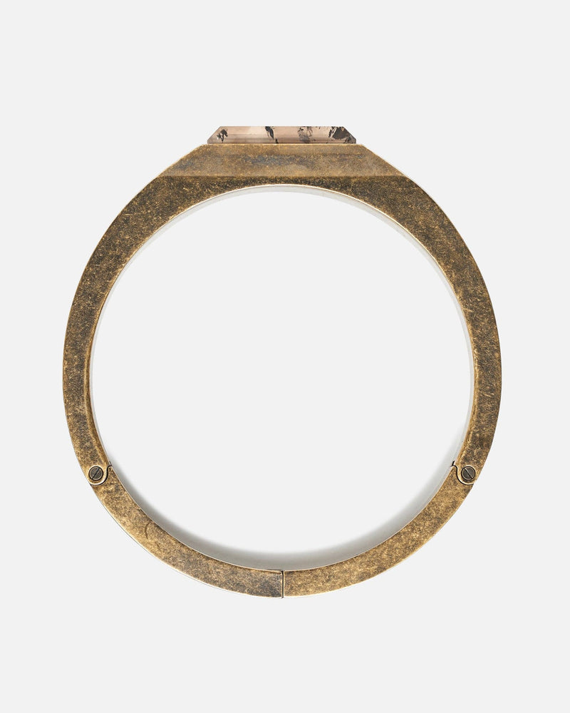 Rick Owens Jewelry O/S Crystal Beveled Choker in Dark Bronze