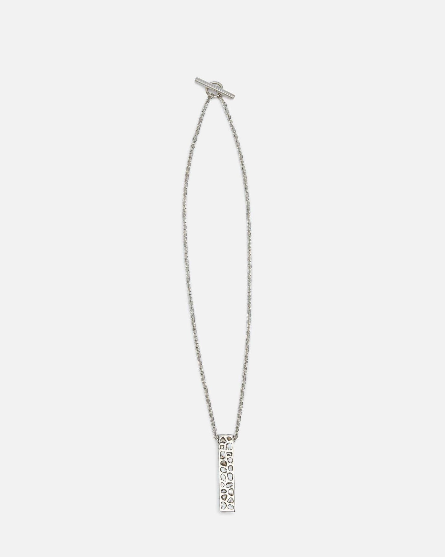 Parts of Four Jewelry OS Cuboid Necklace in Half / Short Var. / 50cm / Full Mega Pavé / PA, DIA
