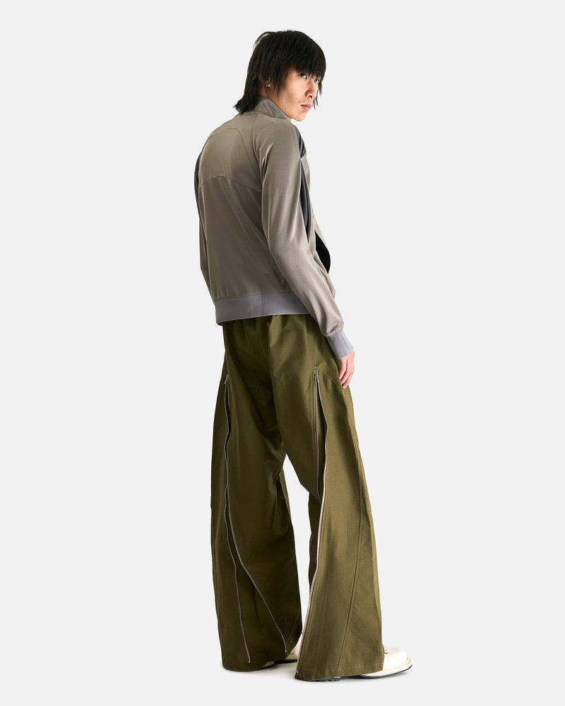 FFFPOSTALSERVICE Men's Pants Curved Backzip Trousers in Sand