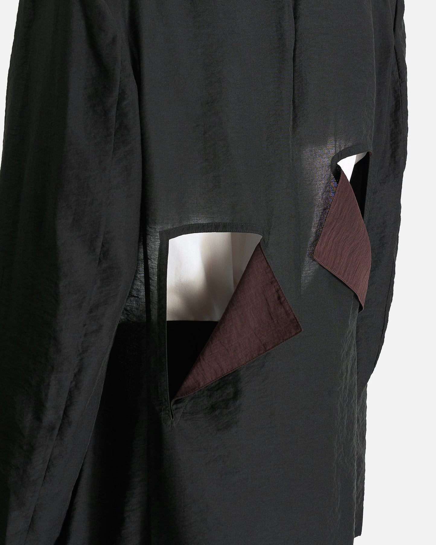 Yohji Yamamoto Pour Homme Men's Shirts Cut-Off Detail Jacket in Black