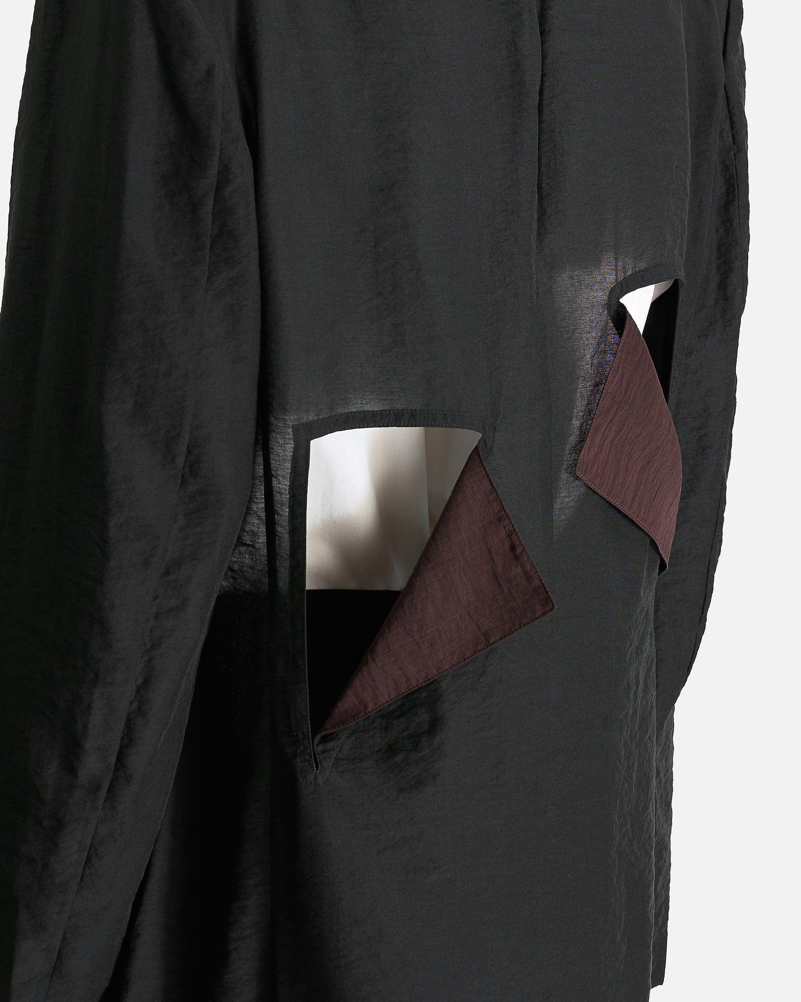 Yohji Yamamoto Pour Homme Men's Shirts Cut-Off Detail Jacket in Black