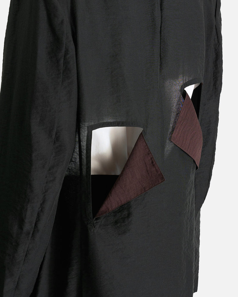 Yohji Yamamoto Pour Homme Men's Shirts Cut-Off Detail Jacket in Black