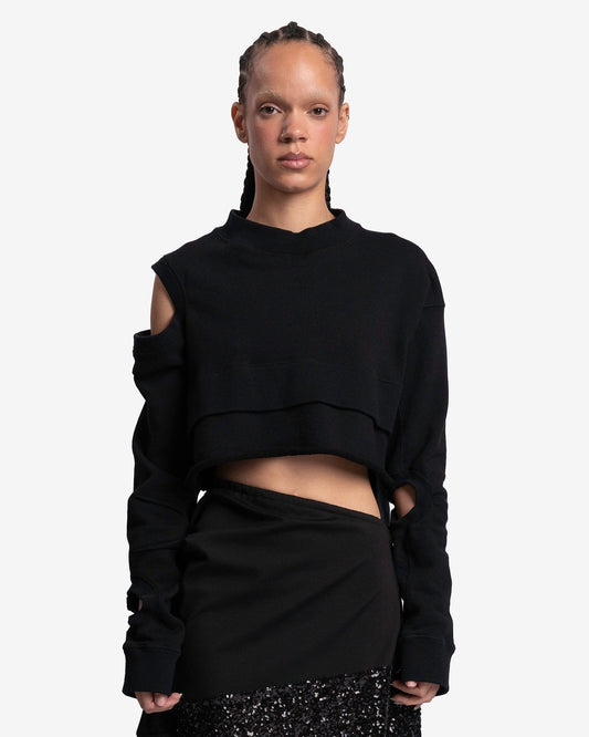 Undercover Women Sweaters Cut-Out Sweatshirt in Black