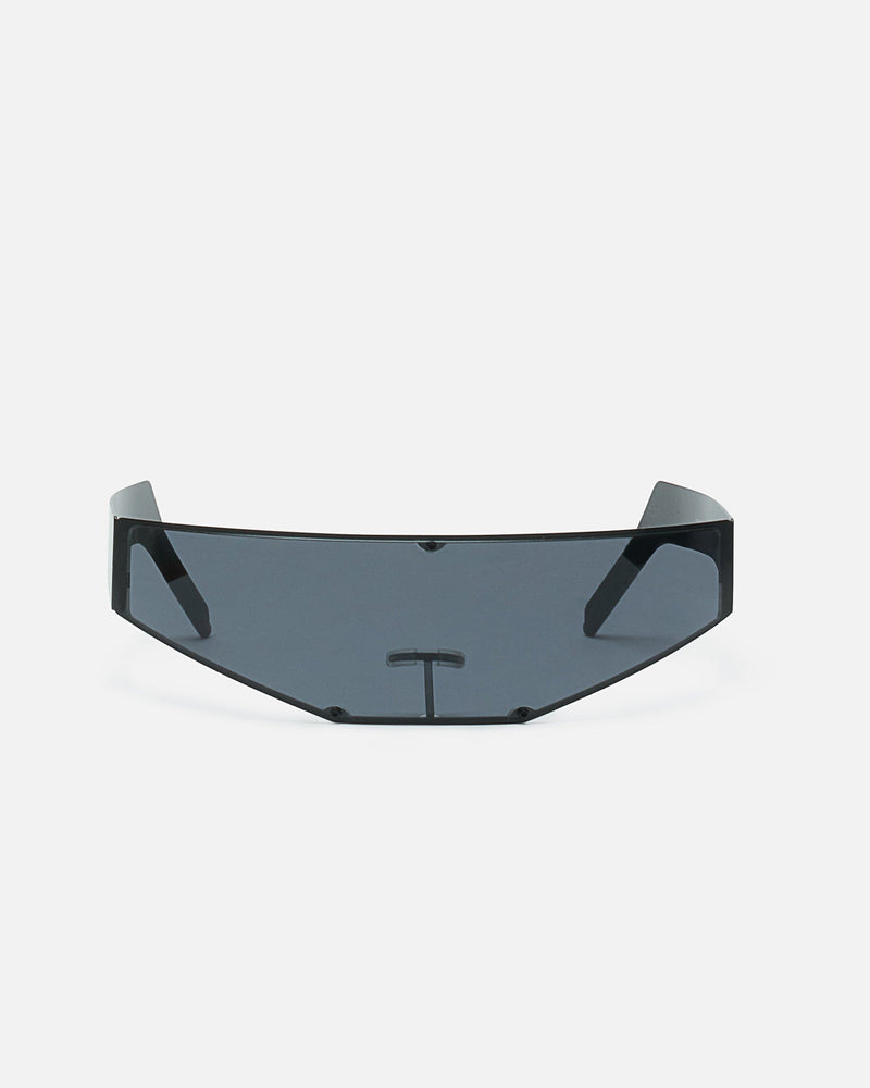 Rick Owens Eyewear OS Cyclops Sunglasses in Black/Black