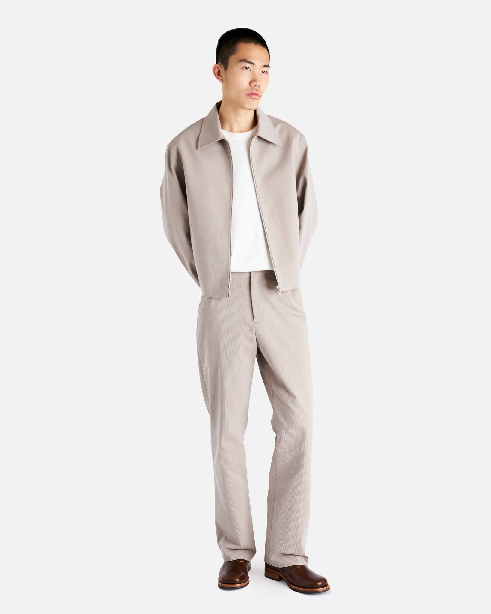 Our Legacy Men's Pants Darien Trouser in Lynx Grey Bedford Solaro