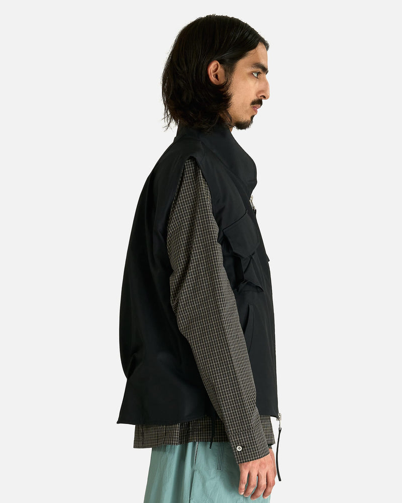 FFFPOSTALSERVICE Men's Jackets Darted Kalf Vest in Black