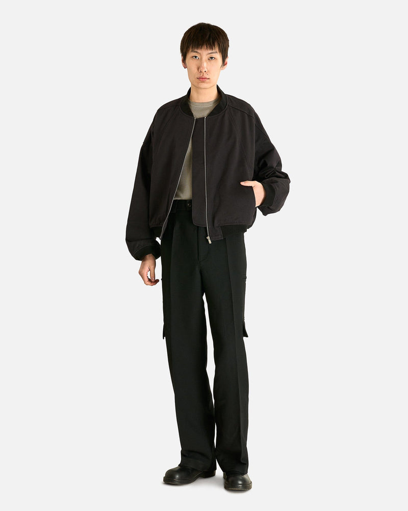 FFFPOSTALSERVICE Men's Jackets Darted MA-1 Bomber in Black