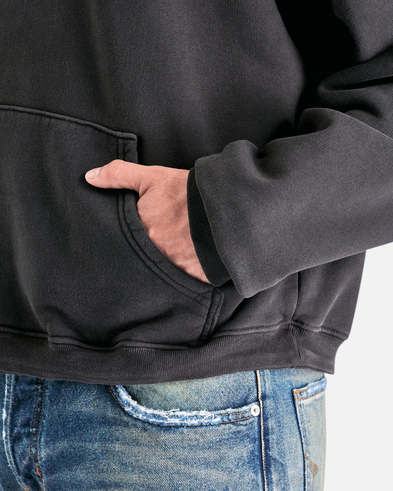 Enfants Riches Deprimes Men's Sweatshirts Death in Flight Hoodie in Faded Black