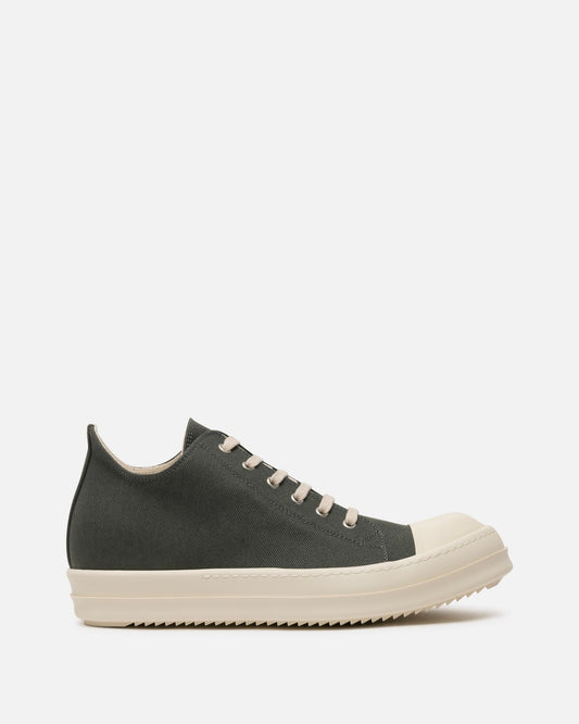 Rick Owens DRKSHDW Men's Sneakers Denim Low Ramones in Hustler Blue/Milk