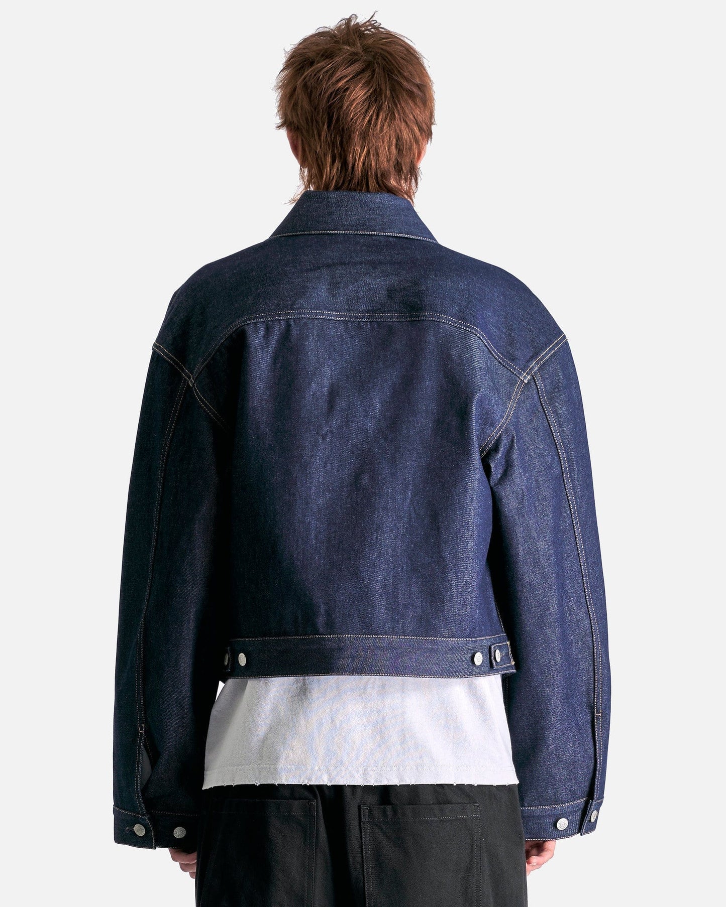Acne Studios Men's Shirts Denim Outershirt in Indigo Blue