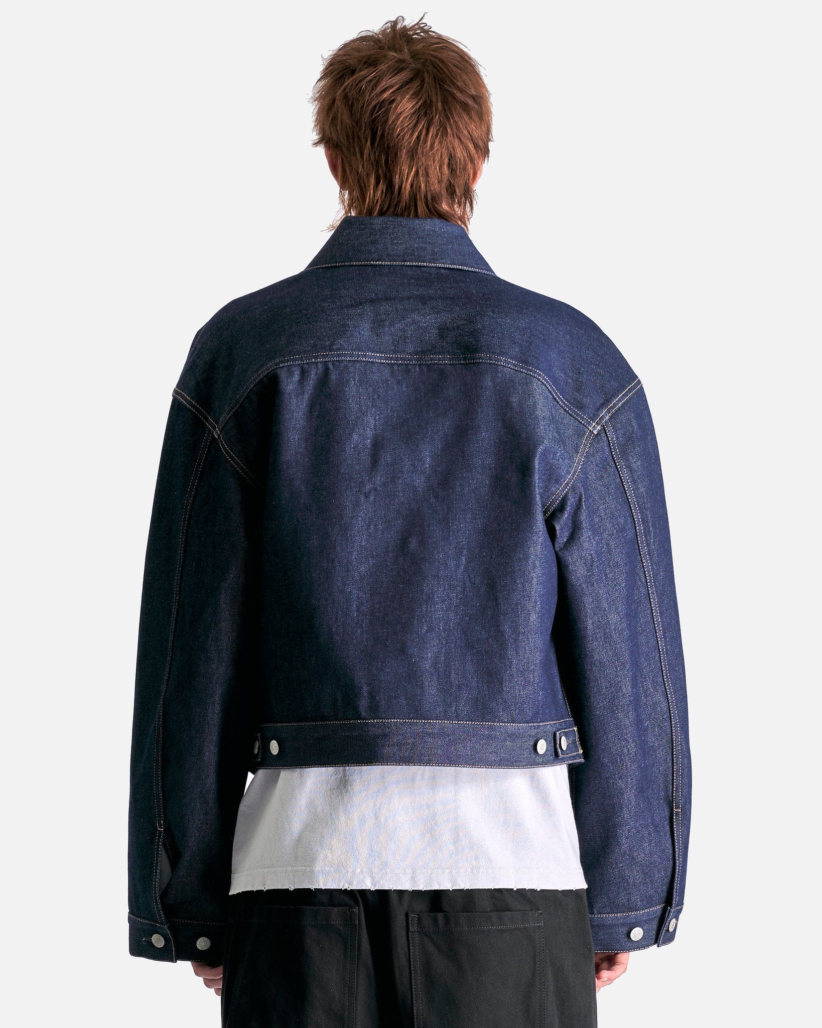 Acne Studios Men's Shirts Denim Outershirt in Indigo Blue